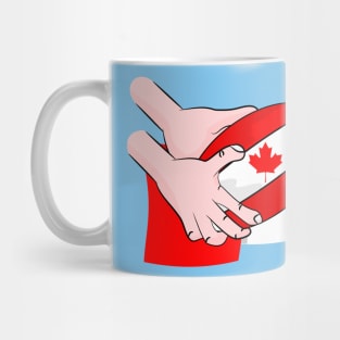 Canada Rugby Flag Mug